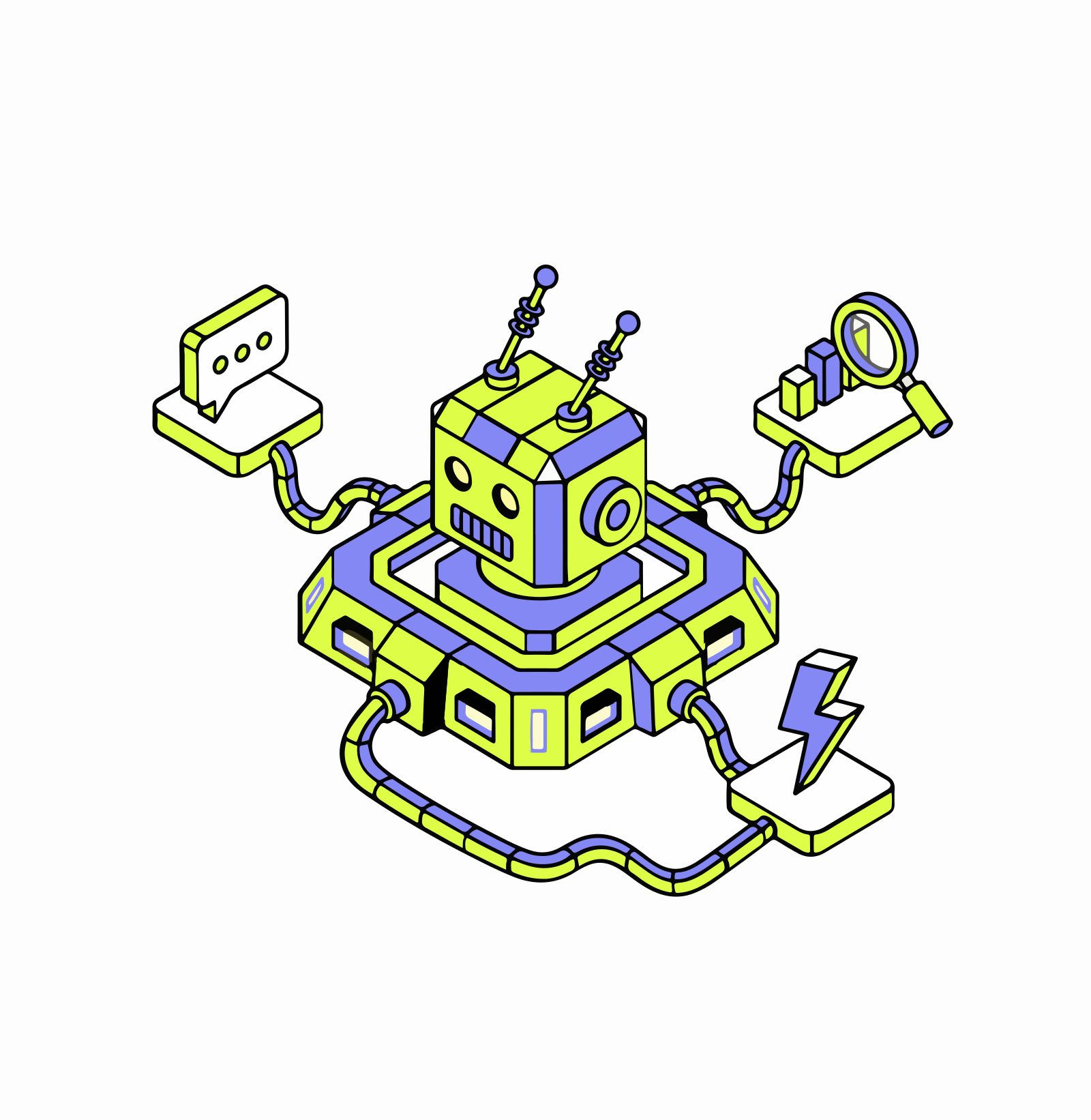 AI workflow automation with connected business systems and data