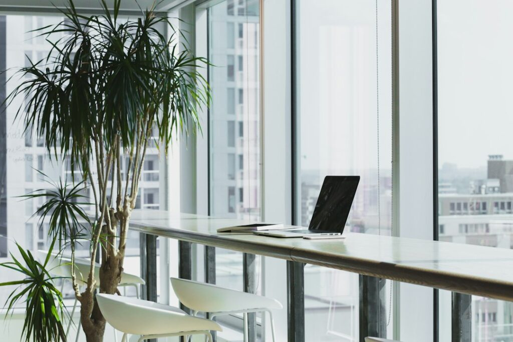 AI productivity tools and modern business workspace